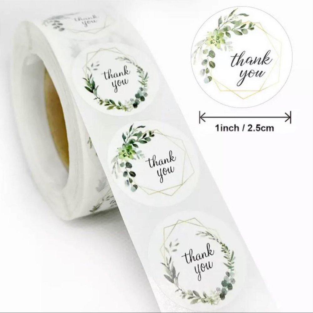 500 Thank you Stickers